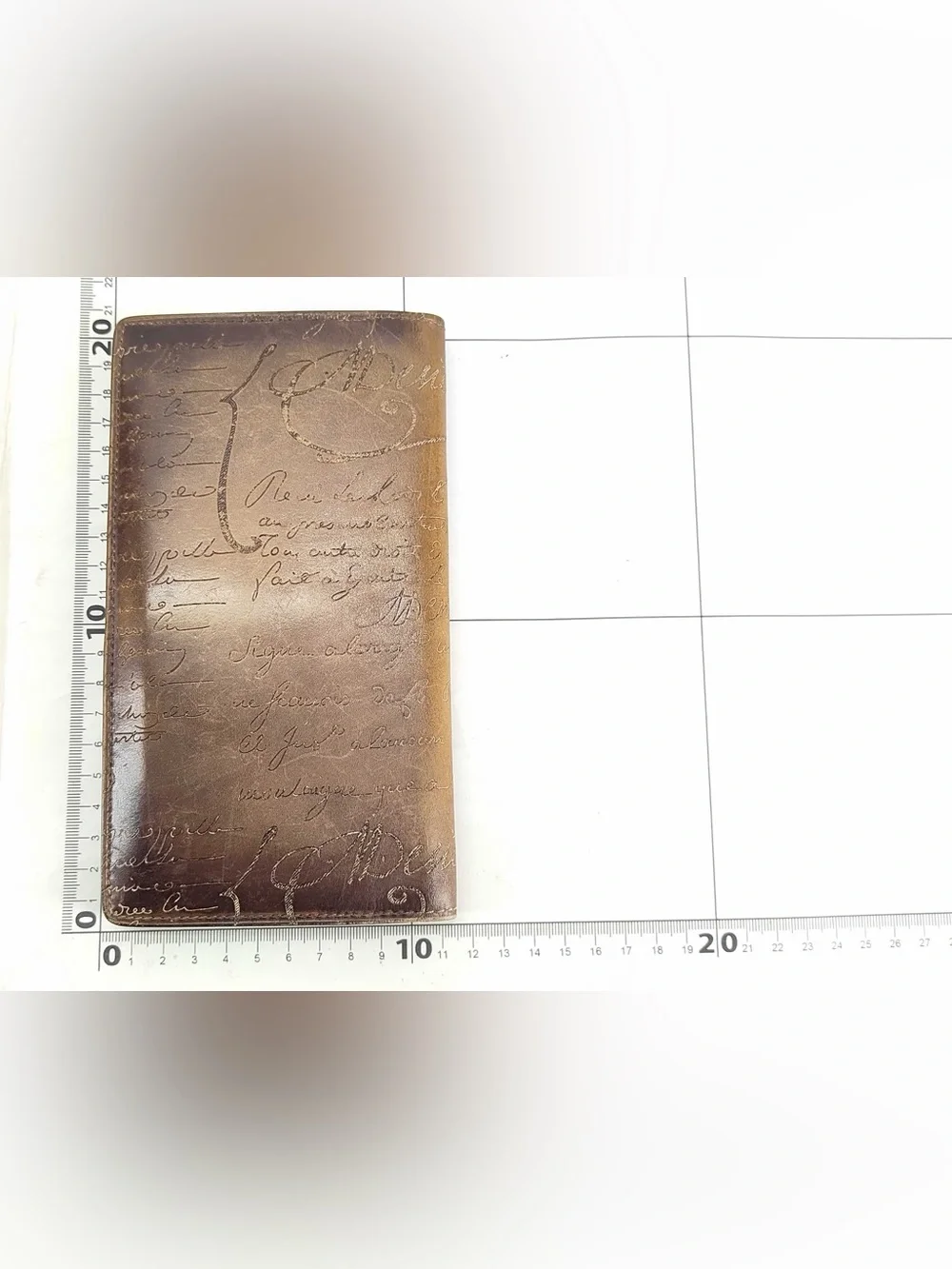 Berluti Paris Embossed Leather Long Wallet - Tan